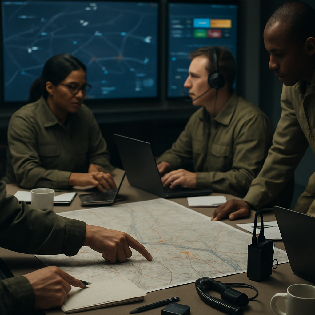 Abteilungskoordination und Kommunikation in Militär-Luftfahrt